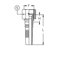 Фитинг DN 32 JIC (Г) 1.7/8 Interlock TIEFFE