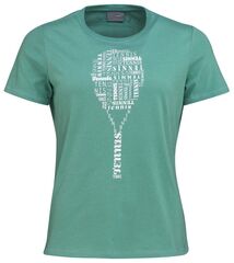 Женская теннисная футболка Head TYPO T-Shirt W - nile green