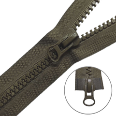 Молния трактор Т5, 2 бегунка, L 60 см, хаки