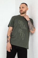 Фуфайка (футболка) мужская Клаб-5У Виотекс ХАКИ