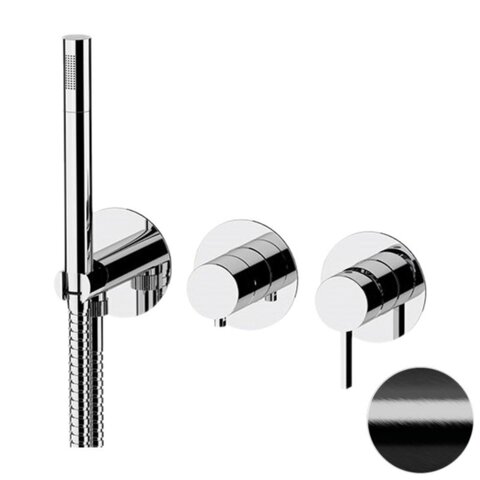 Remer Metrica MC97D2PCFP Смеситель для душа, черный брашированный хром