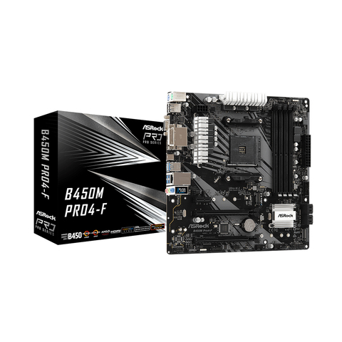 Материнская плата ASRock B450M PRO4-F