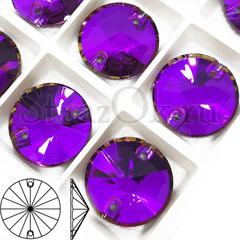 Заказать пришивные стразы Violet Amethyst, Rivoli в интернете с доставкой