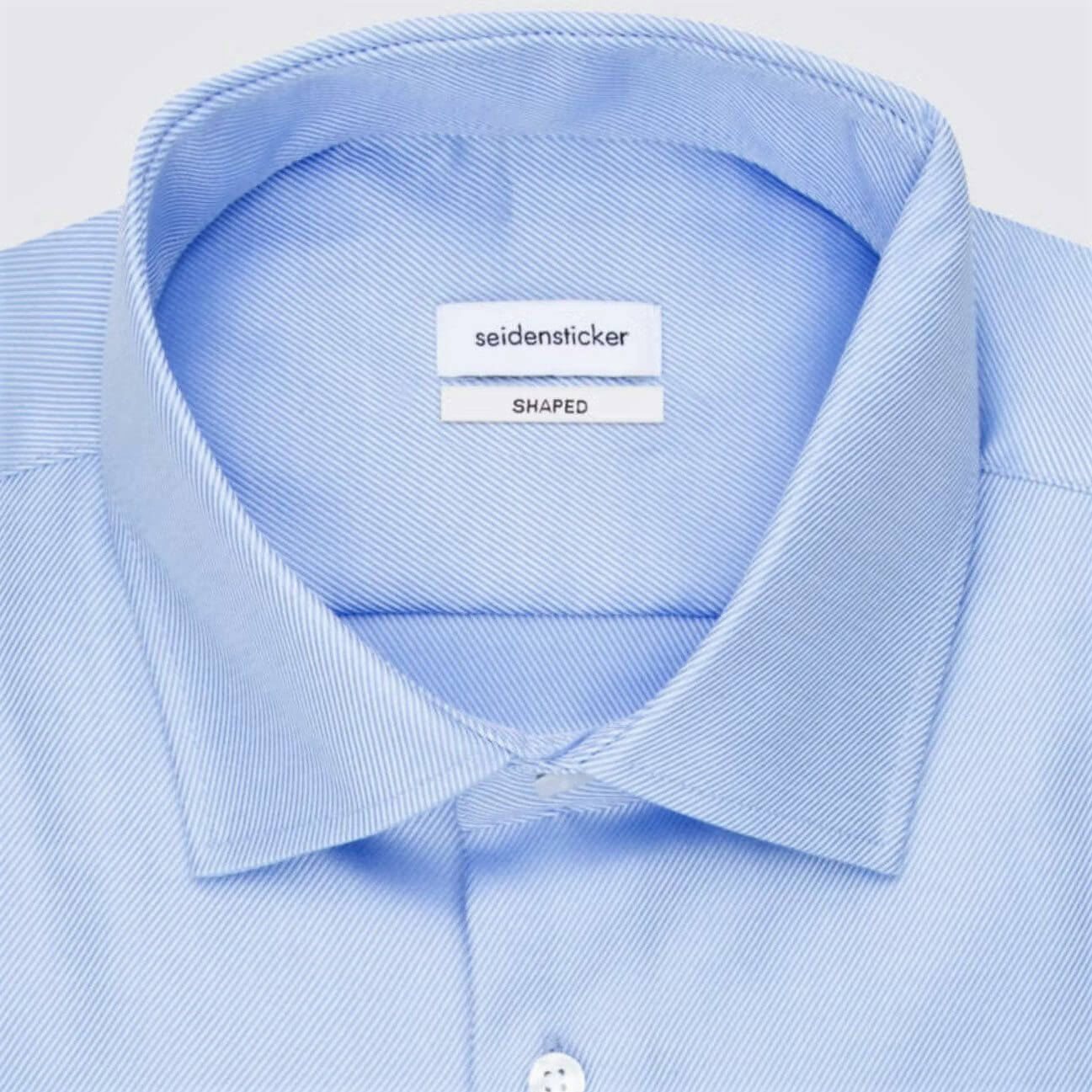 Сорочка мужская Seidensticker Shaped Fit 01.253690-12 из твила голубая