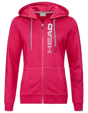 Женская теннисная куртка Head Club Greta Hoodie FZ W - magenta