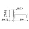 RGW 21140545-11 Смеситель с изливом встраиваемый RGW SP-45-10