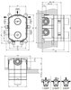Gessi 38269#031 Gessi Emporio Via manzoni Встраиваемая часть для термостатического смесителя настенного для душа, цвет: Chrome
