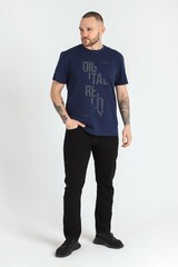 Фуфайка (футболка) мужская Клаб-5У Виотекс ТЁМНО-СИНИЙ