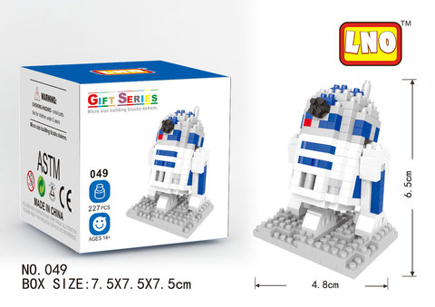 Education toys R2-D2 (Star Wars) || Конструктор из наноблоков (Звездные Войны)