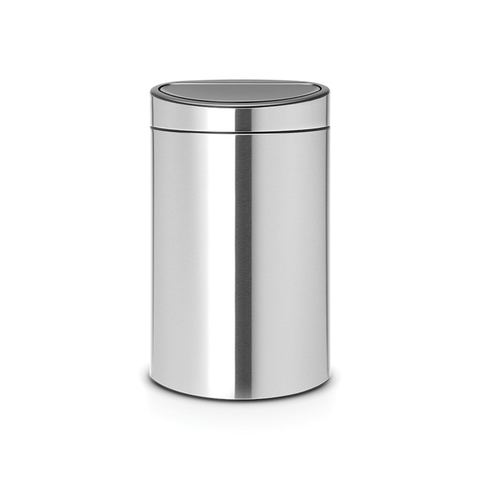Мусорный бак Touch Bin new двухсекционный 10/23л Brabantia Стальной матовый Fingerprint Proof