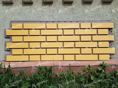 Фасадная панель Альта Профиль Кирпич клинкерный Желтый 1220х440 мм