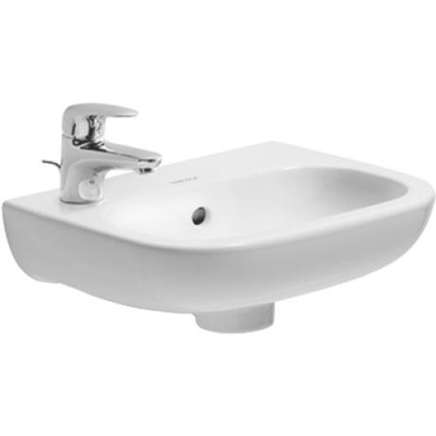 Duravit D-Code Раковина для рук, без перелива, с 1 отв. под смес. слева, 360x270мм, Цвет: Белый 7053600092