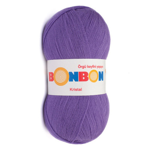 Пряжа Nako Bonbon Kristal 98241 фиолетовый (уп.5 мотков)