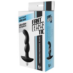 Черная вибропробка для простаты FantASStic Vibrating Prostate Plug - 14,5 см. - 