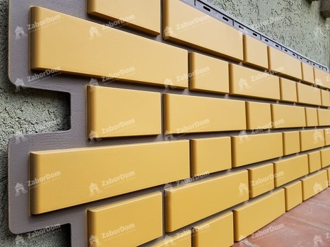 Фасадная панель Альта Профиль Кирпич клинкерный Желтый 1220х440 мм
