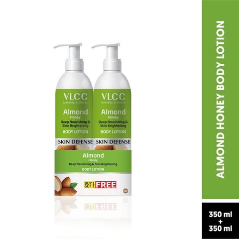 ALMOND HONEY Body Lotion, VLCC (МИНДАЛЬ И МЁД увлажняющий лосьон для тела), с дозатором, 350 мл. ПРОМО 1+1