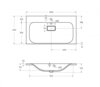 BelBagno BB800/450-LV-MR-FT Раковина из литьевого мрамора, 800x450x142, BB800/450-LV-MR-FT