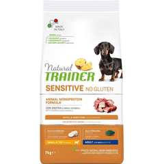 Сухой корм для собак TRAINER Natural No Gluten, при чувствительном пищеварении, утка, с цельными злаками (для мелких пород)