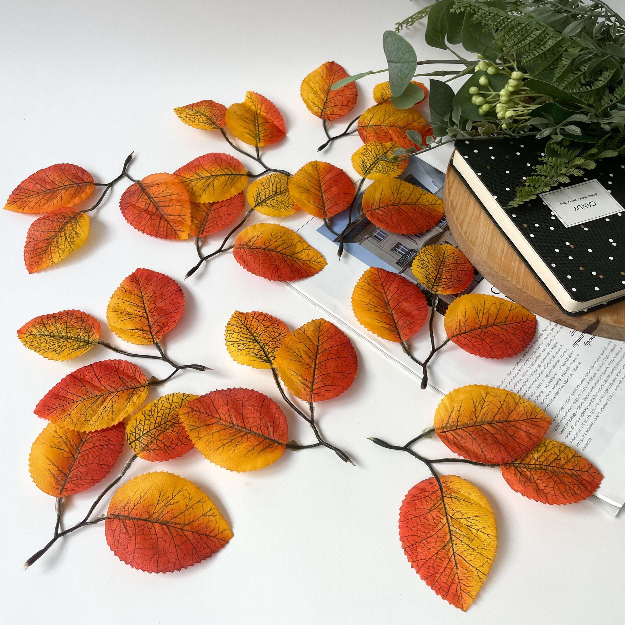 Красивые идеи использования листьев