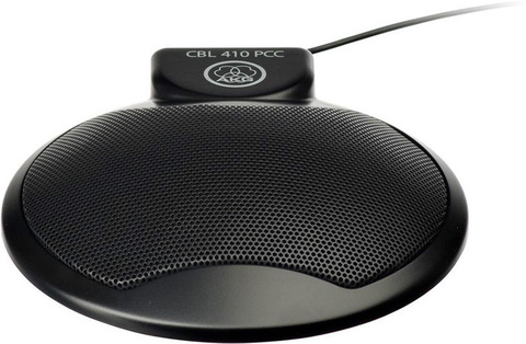 чёрный настольный конференционный микрофон, всенаправленный, разъём 3,5мм stereo jack, 20-20000Гц, 3,88мВ/Па