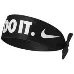 Бандана теннисная Nike Dri-Fit Head Tie Skinny Printed - black/white/white