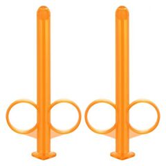 Набор из 2 оранжевых шприцов для введения лубриканта Lube Tube - 