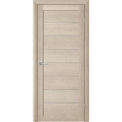 Купить Межкомнатная дверь экошпон EcoTex T-1 акация кремовая остеклённая