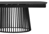 фото 9 Стол DESIO 180 PURE BLACK SOLID CERAMIC Черный мрамор матовый, керамика/Черный каркас, DISAUR на profcook.ru