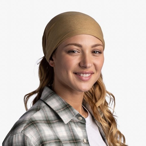 Картинка бандана-труба Buff CoolNet Solid Fawn - 3