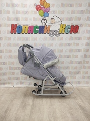 Санки-коляски Ника Детям 7-5SK серый