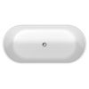 700486000000000 Duravit D-Neo Ванна из DuraSolid 1600х750хh600 мм , отдельностоящая, с 2 наклоном для спины, со спец сливом (без перелива), без поручня, цвет белый