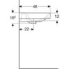 Geberit 500.229.01.1+500.352.JR.1 500.229.01.1+500.352.JR.1 Smyle Square Раковина 60х48 см+Smyle Square Шкафчик под раковину 60 см, высота 61.7 см, цвет "пекан"