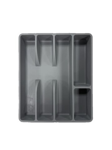 Лоток для столовых приборов Olsfors, цвет: серый, размер: 31*26*4 см., материал: полипропилен
