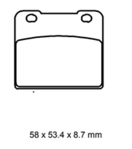 Колодки  G-brake   GM-03020S