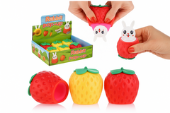 Антистресс Зайка в Клубнике, в уп 12шт. цена за шт.