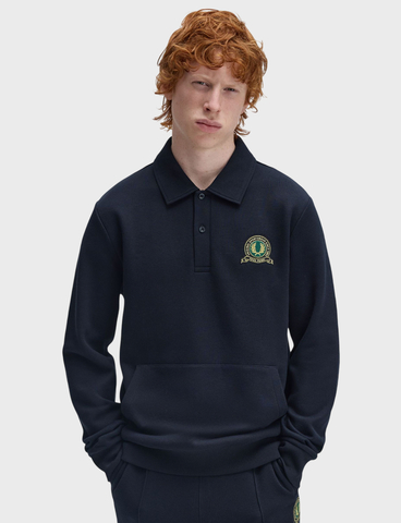 Джемпер-поло FRED PERRY Tennis Badge Collared Sweatshirt