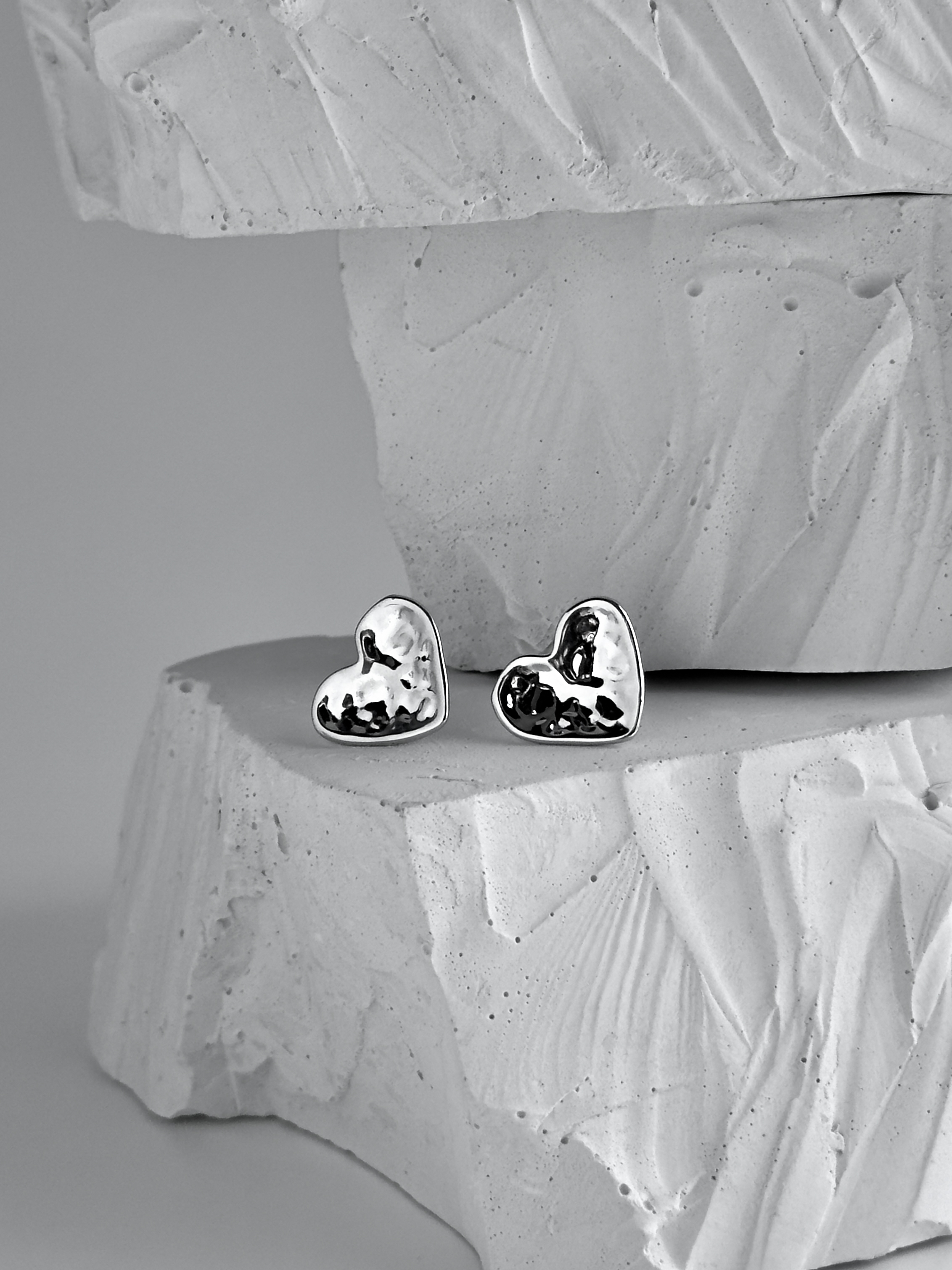 Серьги Расплавленные сердца