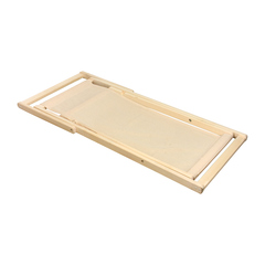 Шезлонг с хлопком, складной, на деревянном каркасе, 100х61х88 см