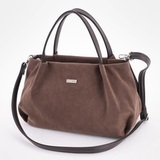 Сумка Саломея 334 эко-замша шоколад