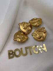 Пуговицы Скиапар. золотистые змейка 