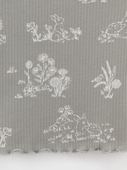 фуфайка  для девочки  КР 302814/лесной туман,обитатели леса к579