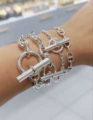 16724 - Браслет FARANDOL из неродированного серебра с замком тогл