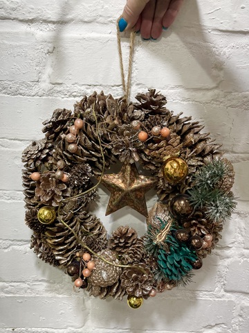 Венок Новогодний «Звезда» 30см