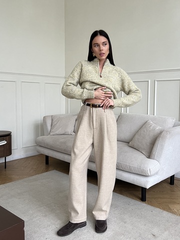 Брюки-бананы Winter бежевый