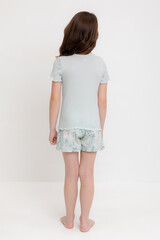 пижама  для девочки  К 1596/серое небо,лесная тайна