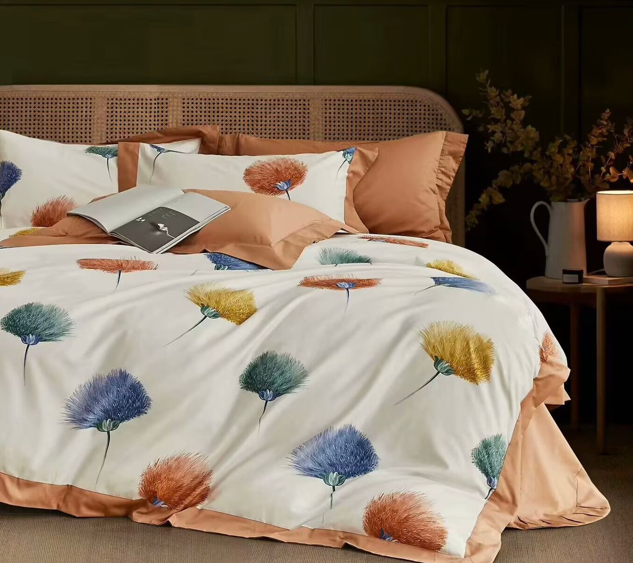 ZEPHYR HOME КПБ Двуспалка ЕВРО Сатин Одуванчик