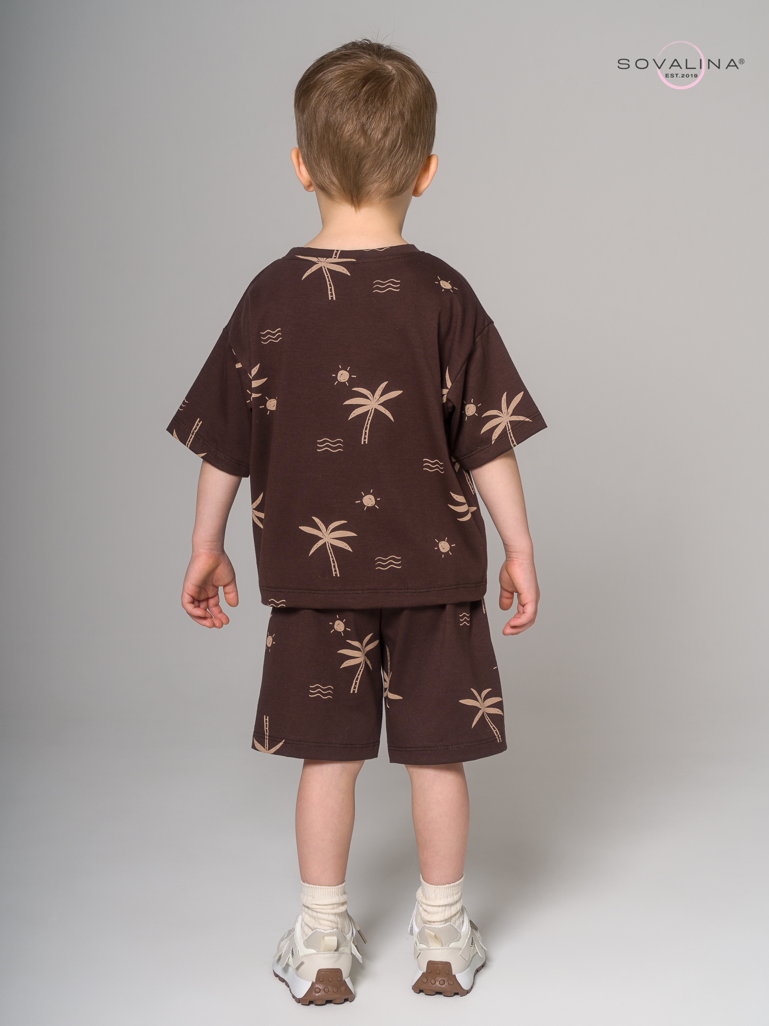 Костюм Light men пальмы коричневые MAX