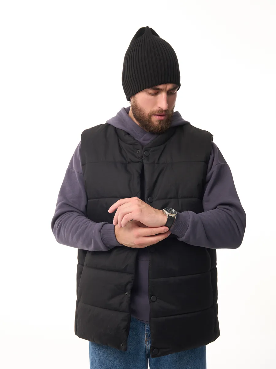 Шапка осенняя бини вязаная зима