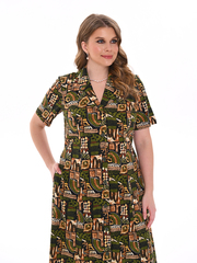 4536 Халат на пуговицах