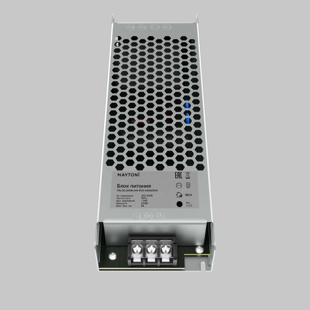 Источник напряжения PSL012 24В 200Вт IP20 Maytoni Led Strip 821004